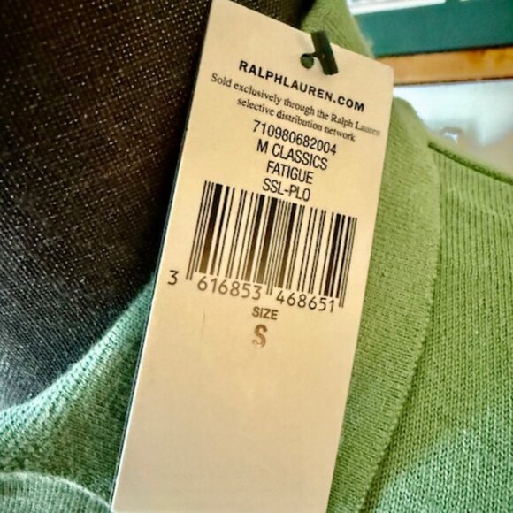BRAND NEW POLO Ralph Lauren Cotton Placket Pullover Sweater Polo Sz Small RT285$ - Picture 3 of 12